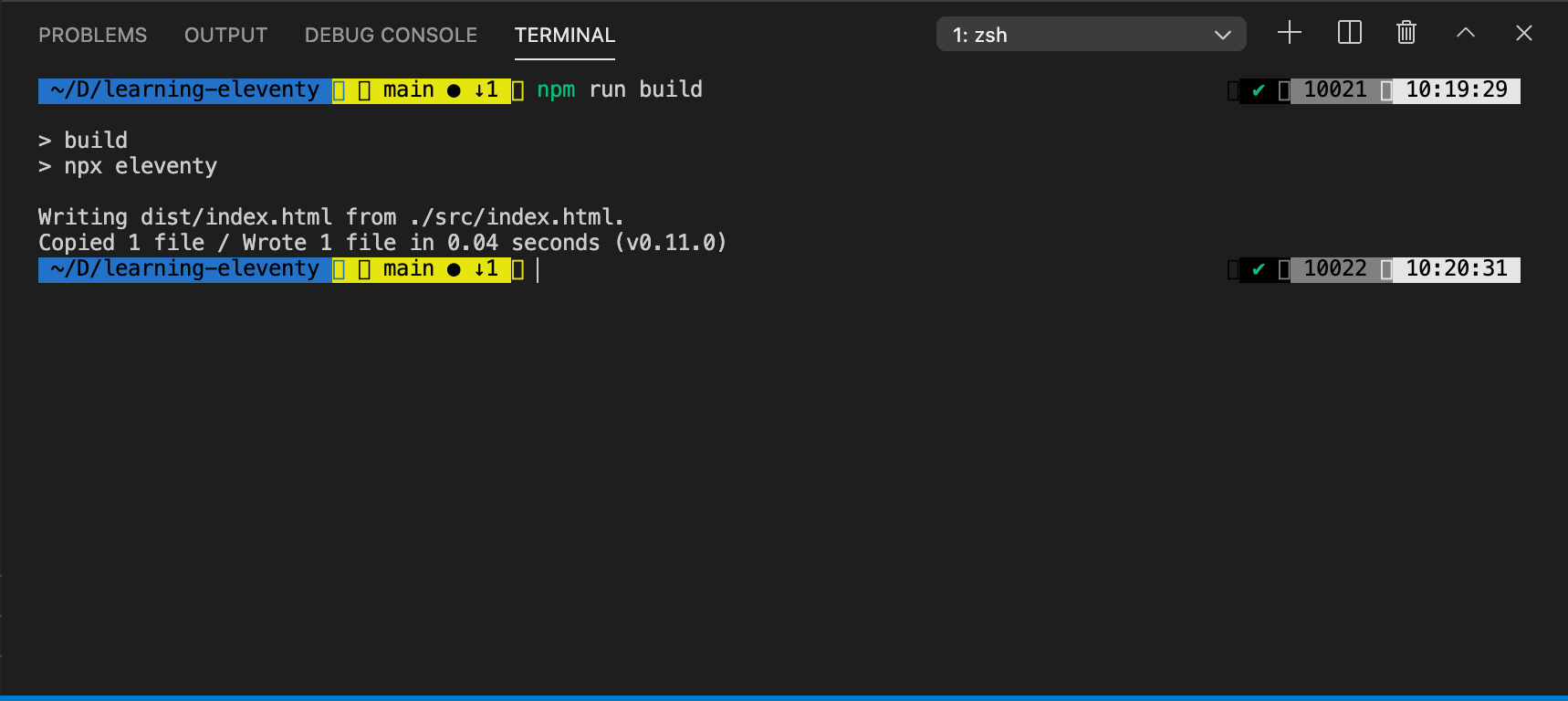 Build Script After Running
