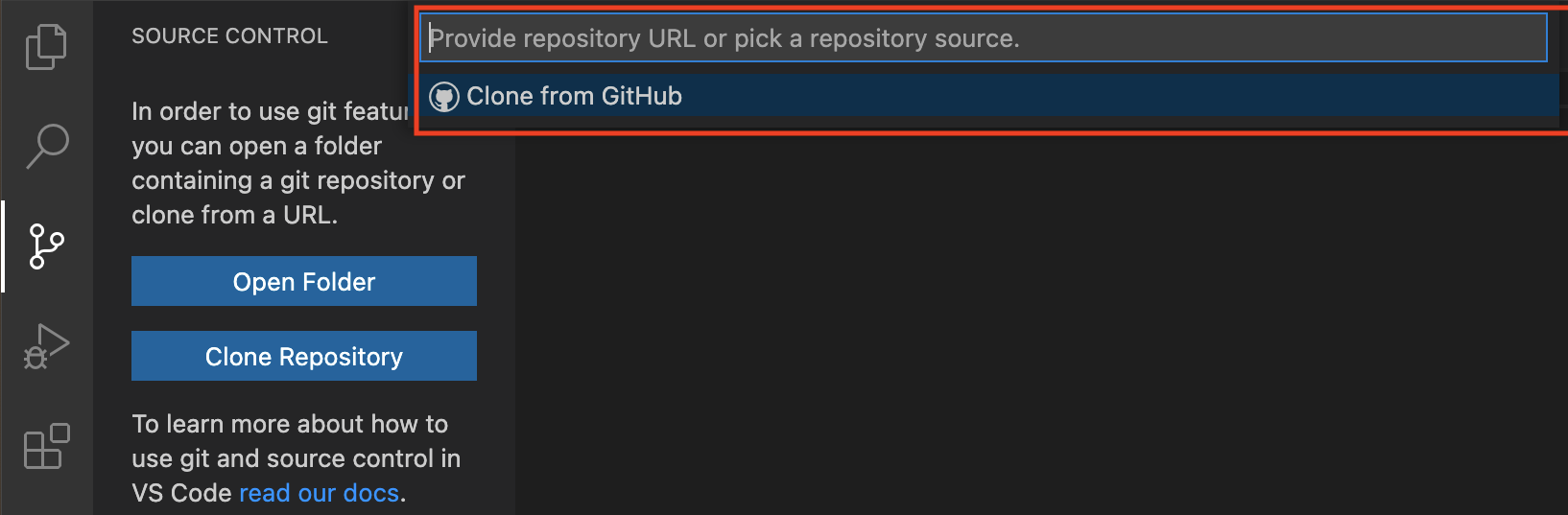 Clone Repository Control